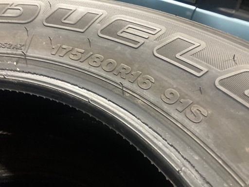 2025年製 新車外し ほぼ新品 夏タイヤ BS 175/80R16 4本 ジムニーAZオフロード