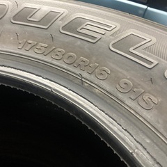 2025年製 新車外し ほぼ新品 夏タイヤ BS 175/80R16 4本 ジムニーAZオフロードの画像
