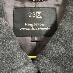 23区　テーラードジャケット ダークグレー 40の画像