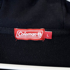 コールマン スウェット パーカー バックプリント ジップパーカー L ブラック C6220AL メンズ Colemanの画像