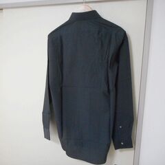 未使用　キャサリンハムネット　長袖シャツ　Ｌサイズ　黒　メンズ　KATHARINE HAMNETT LONDONの画像