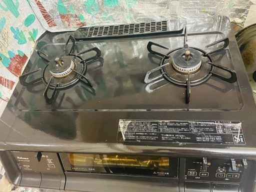レンジテーブル付き 2口ガスコンロ
