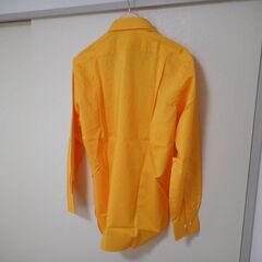 未使用　JUN　長袖シャツ　Ｌサイズ　黄色　メンズの画像