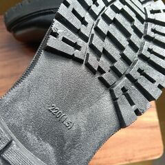 新品 22cm レディース ブーツ ブラック 厚底 シューズ サイドゴア 識別番号:【B156-S】の画像