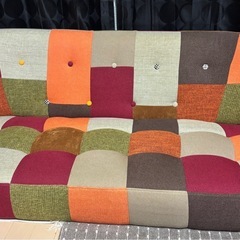 マルチカラーソファー　足なしの画像