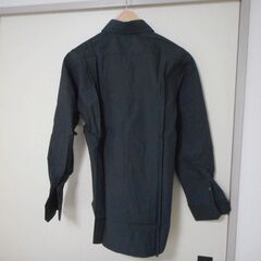 未使用　JUN　長袖シャツ　Ｌサイズ　黒　メンズの画像