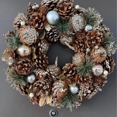 クリスマスリースの画像