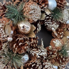 クリスマスリースの画像