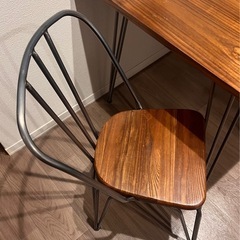 正方形ダイニングテーブル&イス2脚セットの画像