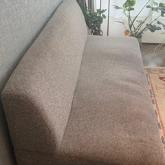 NOCE ソファ8105 ブラウン/アイボリー肘かけ無しの画像