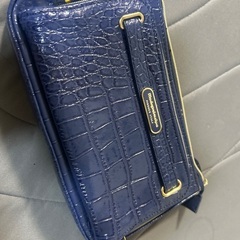 Modaprincipe  クロコ/ショルダーバッグ/ブルー/無地/未使用品/モーダプリンチペの画像