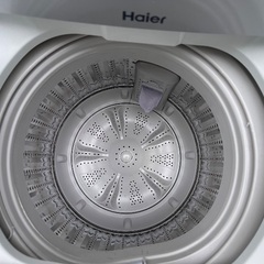 🟧洗濯機番号9  Haier 2017年製 5.5kg 大阪市内配達無料 設置動作確認込み 保管場所での引取は値引きしますの画像