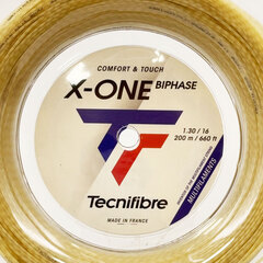 【未使用】テクニファイバー Tecnifibre 硬式 テニス ストリング ガット X-ONE BIPHASE エックスワン バイフェイズ 200ｍ ロール ナチュラル 01RXO130XN 1.30mmの画像