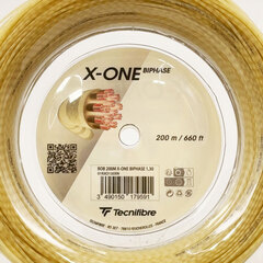 【未使用】テクニファイバー Tecnifibre 硬式 テニス ストリング ガット X-ONE BIPHASE エックスワン バイフェイズ 200ｍ ロール ナチュラル 01RXO130XN 1.30mmの画像