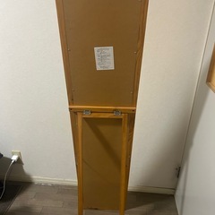木製スタンドミラー／全身鏡／姿見／ナチュラル／150cmの画像