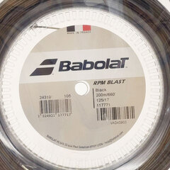 【未使用】バボラ RPM ブラスト BLAST 125 硬式 テニス ストリング ガット 200m ロール ブラック 243101 BABOLAT 1.25mmの画像