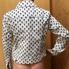 Coach 花柄　デニムショートジャケットの画像