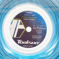 【未使用】トアルソン POLY GRANDE Profocus 硬式 テニス ストリング ガット ポリグランデ プロフォーカス 125 240m ロール ブルー 7442512B TOALSON 1.25mmの画像