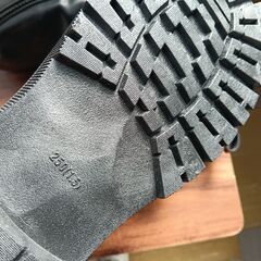 新品 25cm レディース ブーツ ブラック 厚底 シューズ サイドゴア 識別番号:【B160-S】の画像