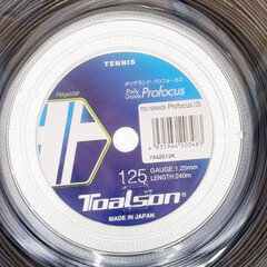 【未使用】トアルソン ポリグランデ プロフォーカス 125 POLY GRANDE Profocus 硬式 テニス ストリング ガット 240m ロール ブラック 7442512K TOALSON 1.25mmの画像