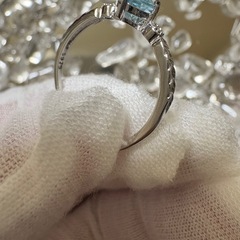 ブルートパーズS925の指輪(フリーサイズ）の画像