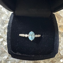 ブルートパーズS925の指輪(フリーサイズ）の画像