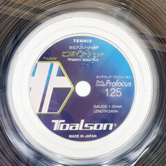【未使用】トアルソン ポリグランデ プロフォーカス 125 POLY GRANDE Profocus 硬式 テニス ストリング ガット 240m ロール ネイビー 74425123 TOALSON 1.25mmの画像
