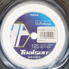 【未使用】トアルソン ポリグランデ プロフォーカス 125 POLY GRANDE Profocus 硬式 テニス ストリング ガット 240m ロール ネイビー 74425123 TOALSON 1.25mmの画像