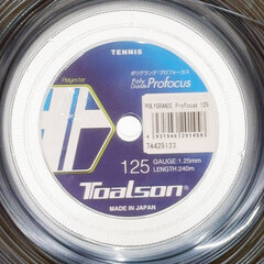 【未使用】トアルソン ポリグランデ プロフォーカス 125 POLY GRANDE Profocus 硬式 テニス ストリング ガット 240m ロール ネイビー 74425123 TOALSON 1.25mmの画像