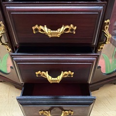 アンティークオルゴールアクセサリーケース