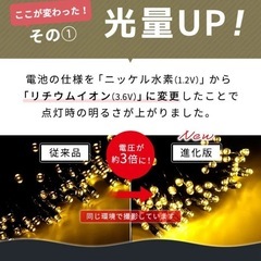 ソーラー充電タイプ・イルミネーションライト・200球の画像