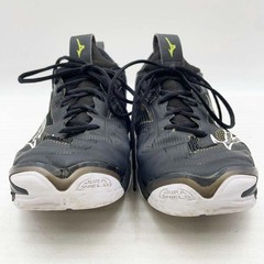 ミズノ ウエーブモーメンタム3 バレーボールシューズ 26.5cm ブラック/ホワイト V1GA231252 MIZUNOの画像