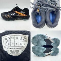 ヨネックス バドミントンシューズ パワークッションカスケードアクセルワイド 24.5cm オレンジ ブラック SHBCA1W ユニセックス YONEXの画像