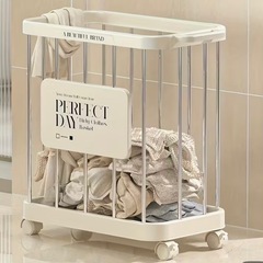 【無料】ランドリーバスケット　キャスター付の画像