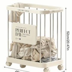 【無料】ランドリーバスケット　キャスター付の画像