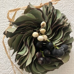 【募集中】【11月28日までの出品予定】ミルフィーユリース　ポポラスリース　クリスマスリース　リースの画像