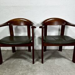 『NAGANOINTERIOR』ナガノインテリア アームチェア ダイニングチェア 食卓チェア リビングチェア チェア 椅子 イス 2脚セット RWcha116の画像