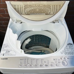 直接引き取り3,000円引き⭐︎大阪府下又は近郊は配送設置込み🉑 東芝 洗濯機 6kg AW-6G3 2015年製/YMJ114-02の画像