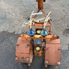 現物確認歓迎　動作品　みのる　2連　土壌消毒機　ID-U2　耕運機用の画像