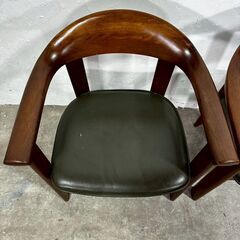 『NAGANOINTERIOR』ナガノインテリア アームチェア ダイニングチェア 食卓チェア リビングチェア チェア 椅子 イス 2脚セット RWcha117の画像