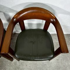 『NAGANOINTERIOR』ナガノインテリア アームチェア ダイニングチェア 食卓チェア リビングチェア チェア 椅子 イス 2脚セット RWcha117の画像