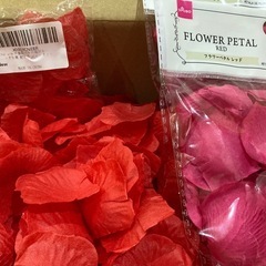 【12月中旬まで】フラワーシャワー　フラワーペタル　花びら　赤　レッド　ピンク　ウェディング　結婚式　イベント　お誕生日　の画像