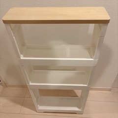 ニトリ スリムラック ウッド の画像