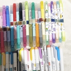 未使用開封済ラインペン等40本セット(バラ売り不可)の画像