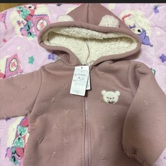 クマ　ロンパース　子供服　90の画像
