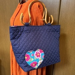 着物デザインバンブートート 作家作一点もの 特価の画像