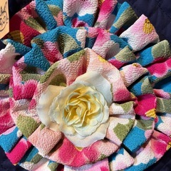 着物デザインバンブートート 作家作一点もの 特価の画像