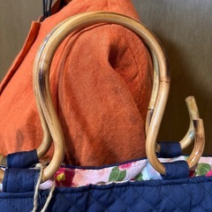 着物デザインバンブートート 作家作一点もの 特価の画像