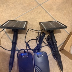 メダカ　金魚　外での飼育用　太陽光　エアーレーション　ソーラー　２台セットの画像