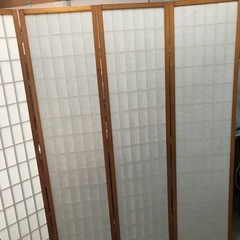 未使用　パーテーション  和　障子風　スクリーンの画像